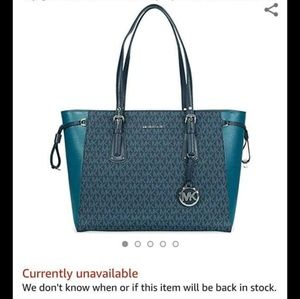 Teal michael Kors purse